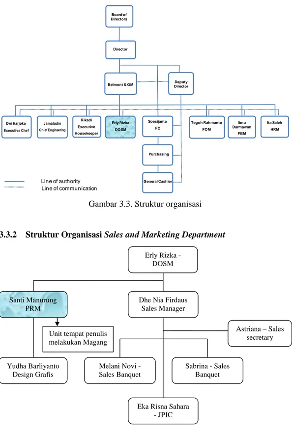 Gambar 3.3. Struktur organisasi 