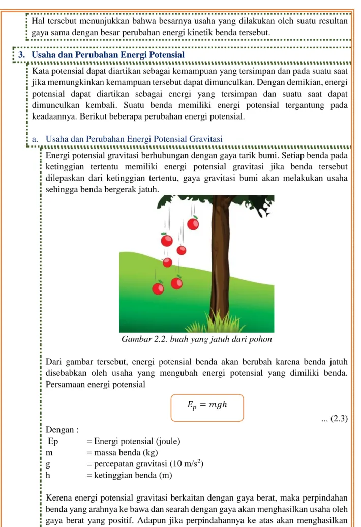 Gambar 2.2. buah yang jatuh dari pohon 