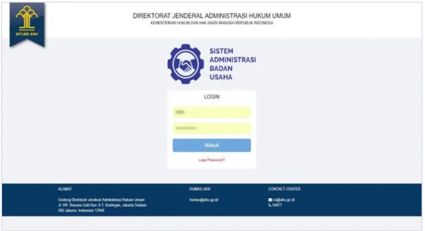 Gambar 3 Tampilan Form Login 