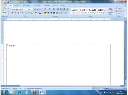 Gambar II.1. Tampilan Microsoft Word