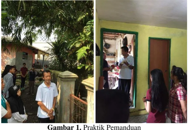 Gambar 1.  Praktik Pemanduan 