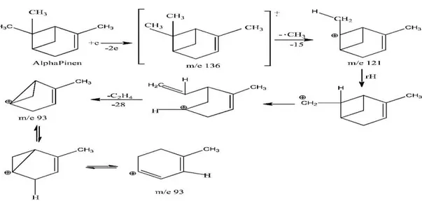 Gambar 4.3 struktur α-Pinene 