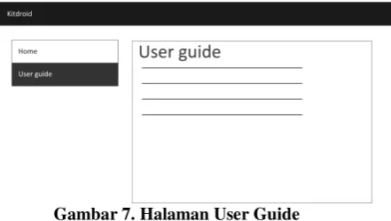 Gambar 7. Halaman User Guide 