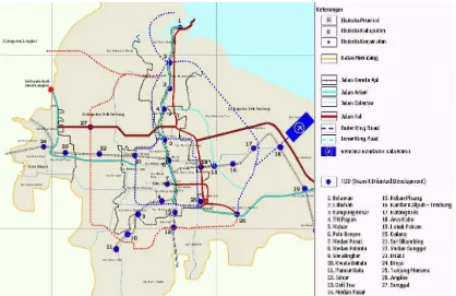 Gambar 2.3 Rencana wilayah pelayanan Bus Bandara 