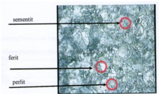 Gambar 3  Struktur Mikro Perlakuan Annealing  5000C dengan Perbesaran 400x 