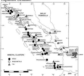 Gambar 1.1  Potensi mineral di Pulau Sumatera (Crow &amp;  Leeuwen, 2005: 148) 