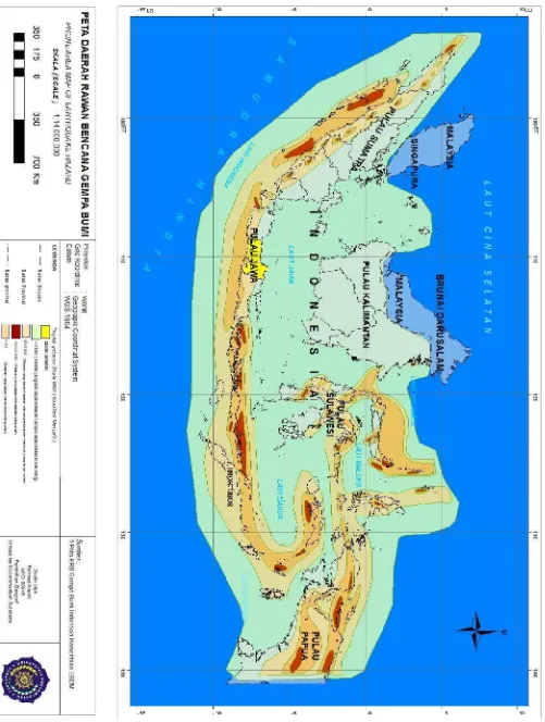 Gambar 1.1 Peta KRB Gempa Bumi Indonesia Kementrian ESDM 