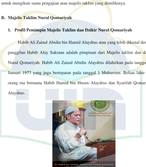 Gambar 2.2 Foto habib Ali Zainal Abidin Alaydrus  (sumber Instagram banat_nurulqomariyah) 