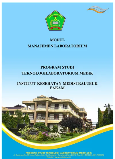 MODUL MANAJEMEN LABORATORIUM PROGRAM STUDI TEKNOLOGI LABORATORIUM MEDIK ...