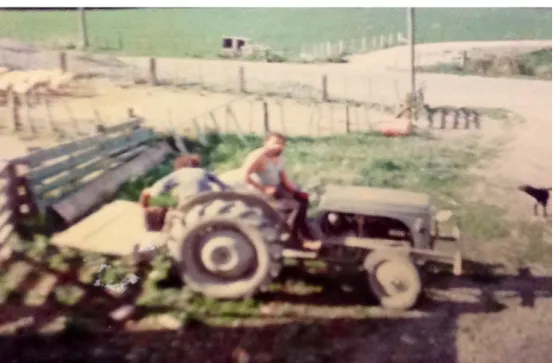 Figure 2. Personal image of my father Tipuranga Tipuna driving Glen McKinnon's 