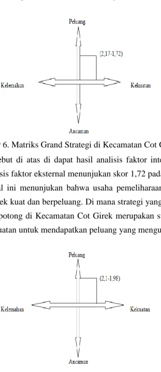 Gambar 6. Matriks Grand Strategi di Kecamatan Cot Girek 