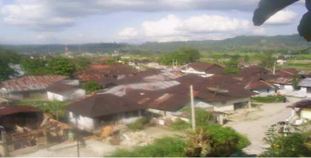 Gambar 2. Pola pemukiman  jarak rumah penduduk di Desa Aek Siansimun, Kecamatan Tarutung