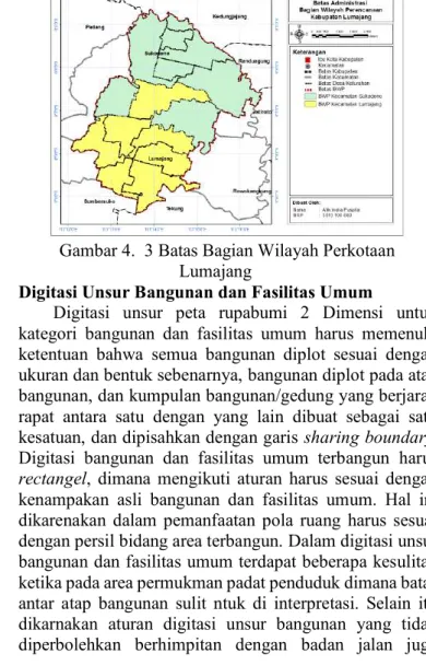 Gambar 4.  3 Batas Bagian Wilayah Perkotaan  Lumajang 