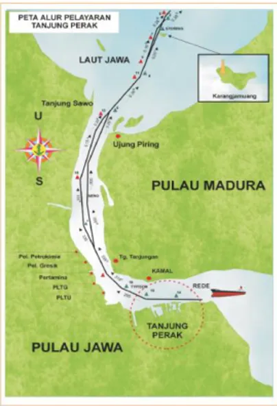 Gambar 2.5 Peta Alur Pelayaran Tanjung Perak 