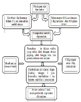 Figure 1. Skema Pembuatan Probiotik MOL