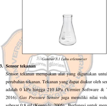 Gambar 3.1 Labu erlenmeyer 