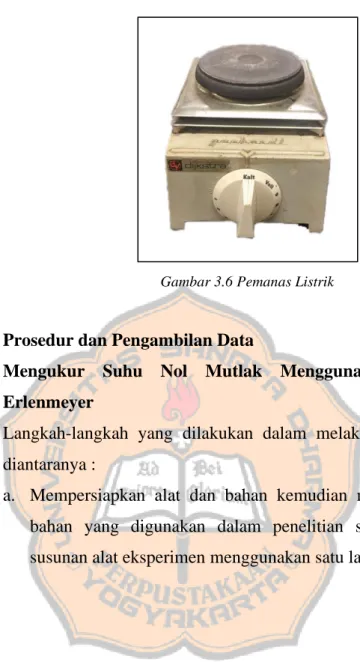 Gambar 3.6 Pemanas Listrik 