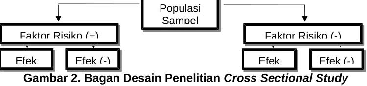 Gambar 2. Bagan Desain Penelitian Cross Sectional Study