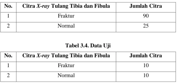 Tabel 3.4. Data Uji