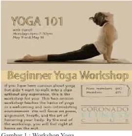 Gambar 1 : Workshop Yoga