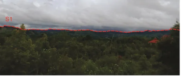 Gambar 5. Satuan Morfologi Lembah Struktural, Azimuth 115 0