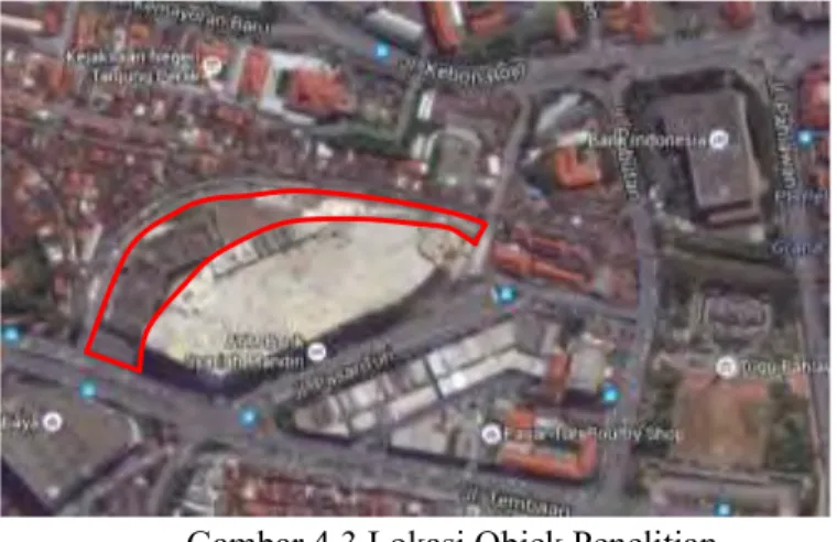 Gambar 4.3 Lokasi Objek Penelitian   Sumber : Google Map 2016 