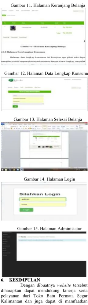 Gambar 11. Halaman Keranjang Belanja 