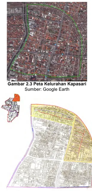 Gambar 2.3 Peta Kelurahan Kapasari  