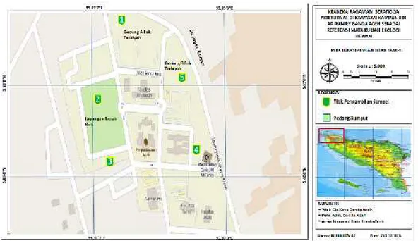 Gambar 3.2 Peta Lokasi Stasiun Pengamatan