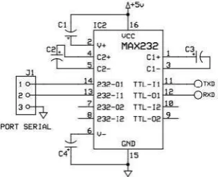 Gambar 2. Rangkaian Elektronik IC MAX232