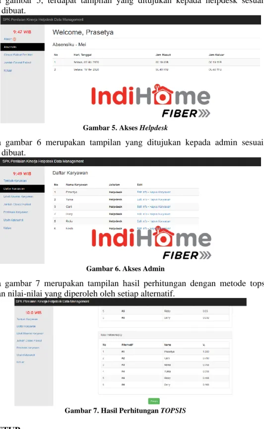 Gambar 5. Akses Helpdesk 