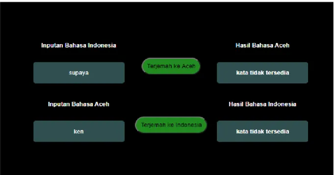 Gambar 18. Tampilan Kata Yang di Input Melebihi 1 Kata 