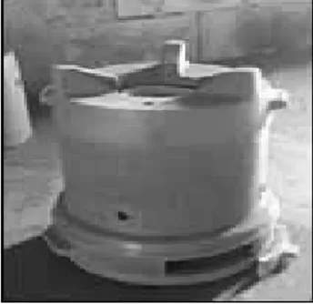 Gambar 1. Tungku dapur berbahan bakar briket  C.  Bagian-Bagian Penting Membuat Tungku Hemat Bahan  Bakar: 