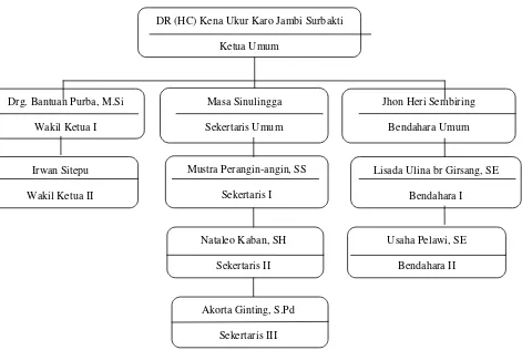 Gambar 2.1 Struktur Kepengurusan DPC Partai Demokrat Kabupaten Karo masa bhakti 2011-2016 