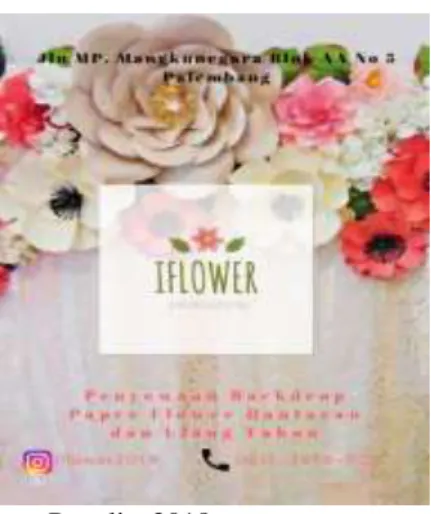 Gambar 3 Brosur dan Spanduk IFLOWER 