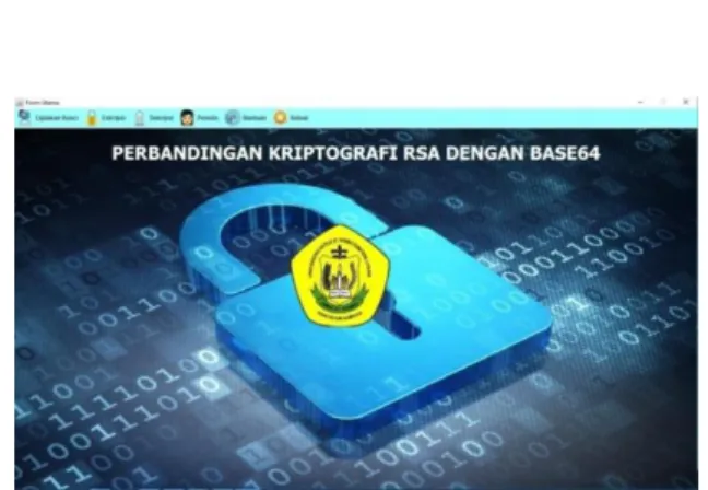 Gambar 1 Tampilan utama 