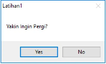 Gambar 9. Tampilan Message Box 