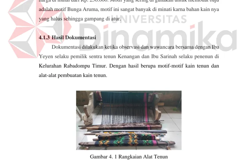 Gambar 4. 1 Rangkaian Alat Tenun  