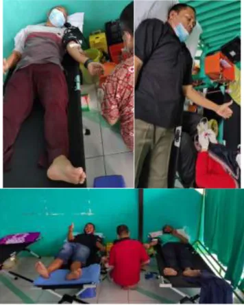 Gambar 2: Peserta Donor Darah Menunggu giliran 