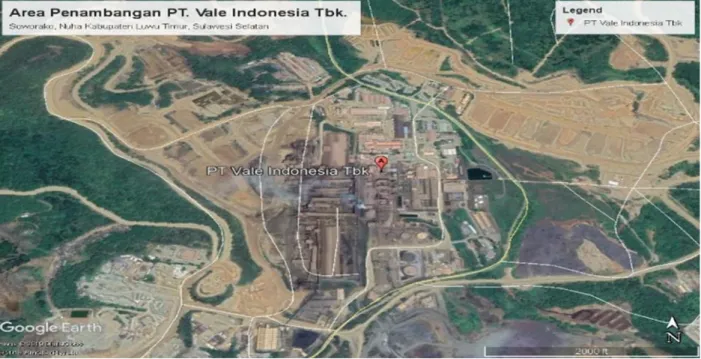 Gambar 1. Lokasi penelitian  Tipe  disposal  PT.  Vale  Indonesia  yaitu  tipe  semi 
