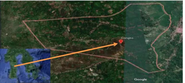 Gambar  2.Peta  Lokasi  Penelitian  di  Desa  Congko  Kecamatan  Marioriwawo  Kabupaten Soppeng