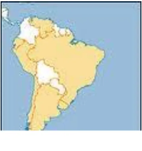 Gambar 5 : Peta Benua Amerika Selatan 