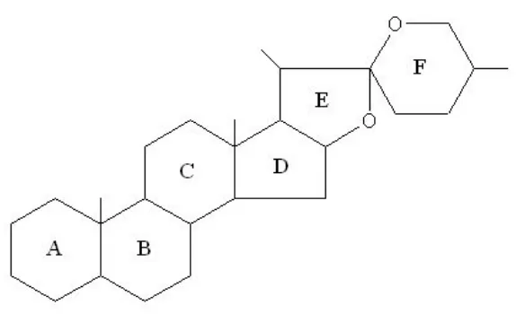 Gambar 4. Struktur dasar spiroketal 
