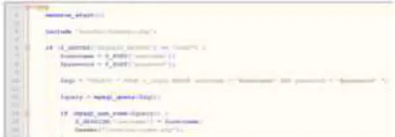 Gambar 5.3 Penggalan coding dalam penggunaan  