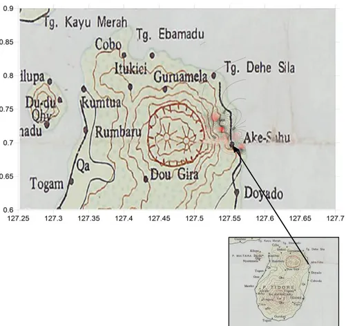 Gambar 7 . Peta anomali  residual daerah Akesahu Akesahu-P.Tidore