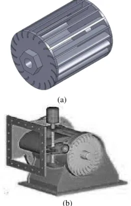 Gambar 6 . Turbin hasil fabrikasi yang diterapkan  dalam prototipe mikrohidro 