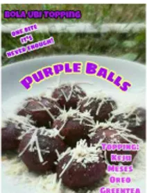 Gambar 1. Brosur Purple Balls b. Promosi Penjualan (Sales promotion)