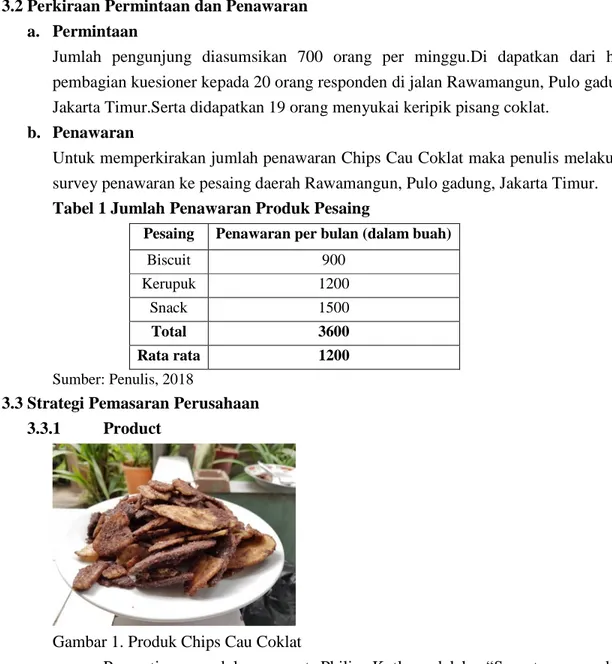 Gambar 1. Produk Chips Cau Coklat