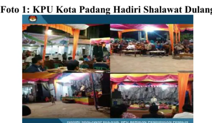 Foto 1: KPU Kota Padang Hadiri Shalawat Dulang 