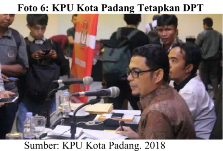 Foto 6: KPU Kota Padang Tetapkan DPT 